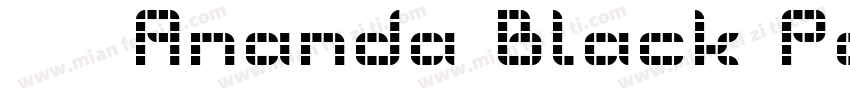 英文字体Ananda Black Per字体转换